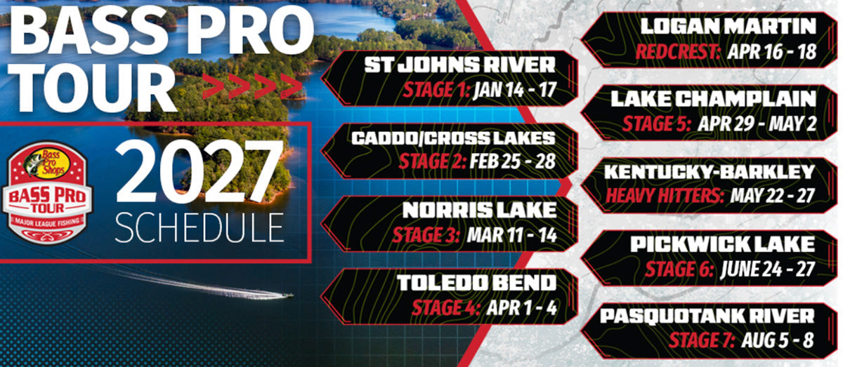 2027 MLF BASS PRO TOUR SCHEDULE: EARLY PREDICTIONS