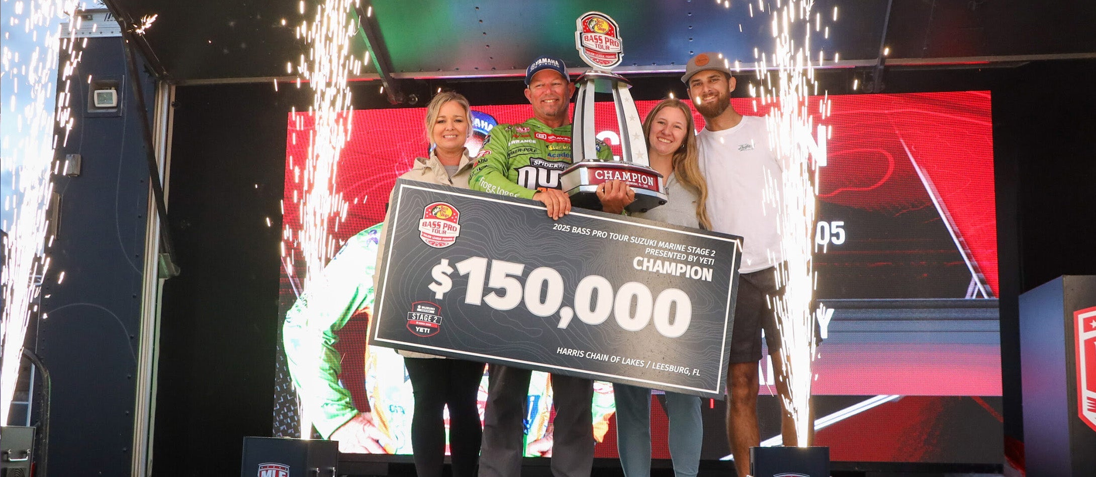 Lane Rallies to Comeback Win at MLF Bass Pro Tour Suzuki Marine Stage 2 at Harris Chain of Lakes