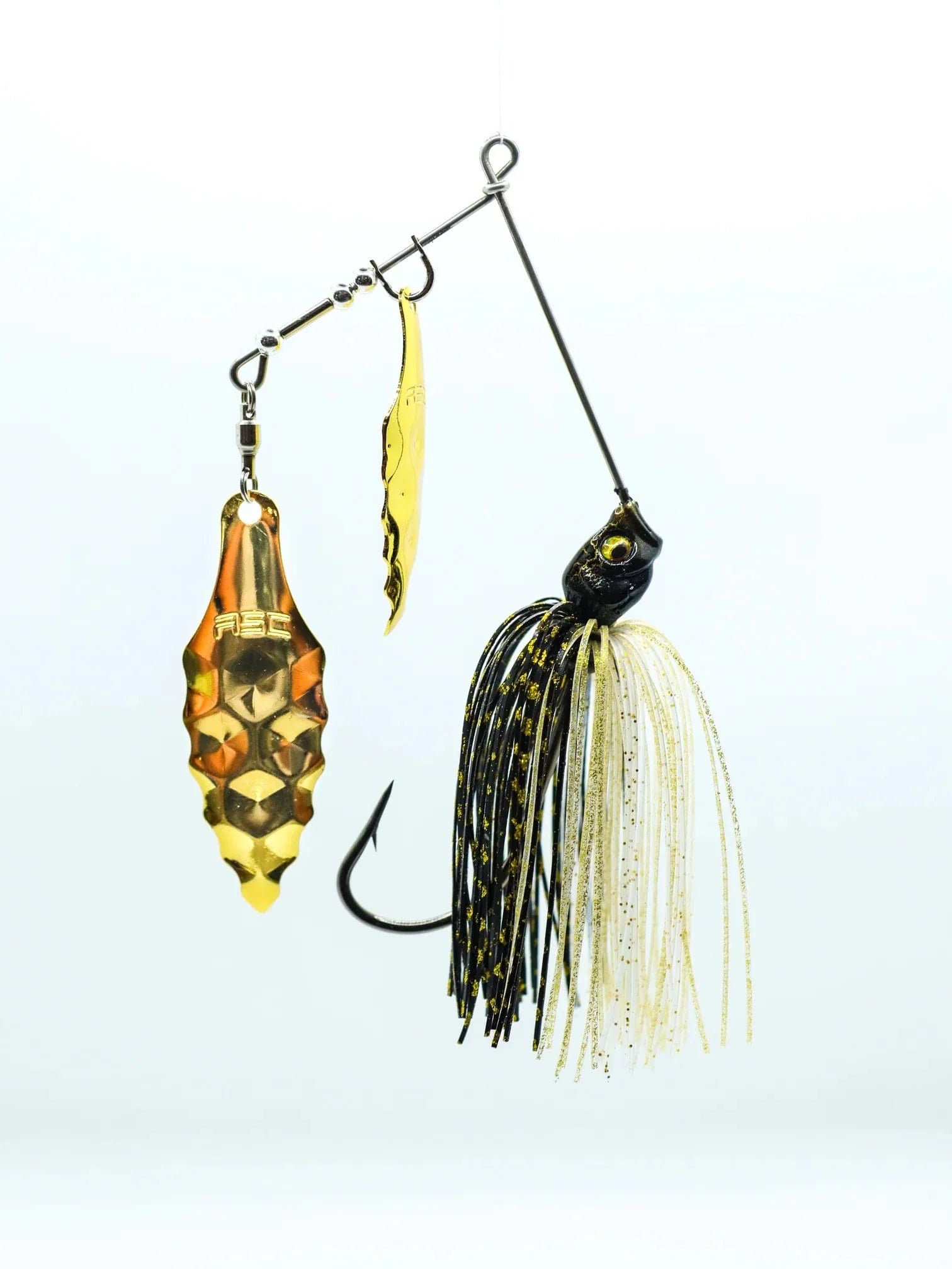American Snakehead Customs Spinnerbaits Gold Mine Cobra V2.0 Spinnerbait, Kunai Blade