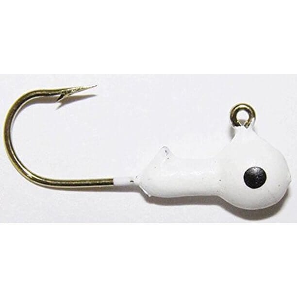 Big Bite Baits Jig Heads 1/8 oz / White/Black Eye Big Bite Jig