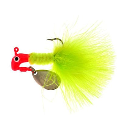 Blakemore Panfish baits 1/16 oz / Red/Chartreuse Marabou Road Runner