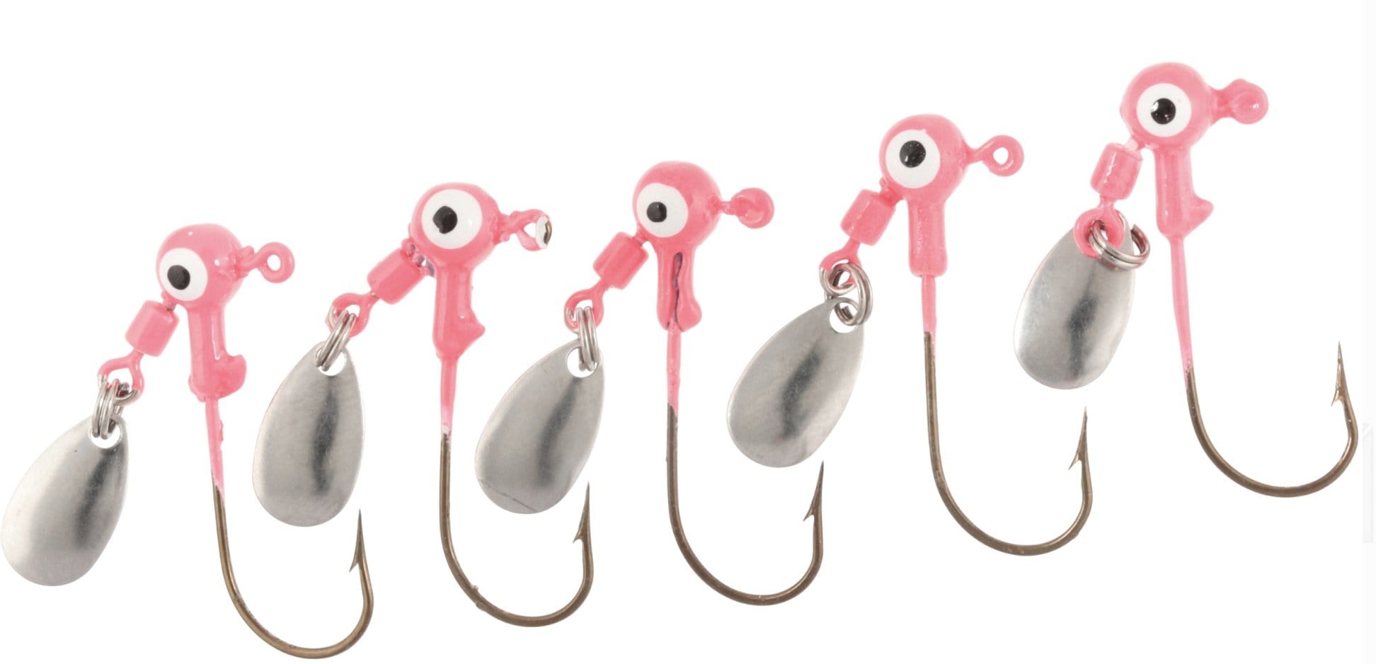 Luck-E-Strike Jig Heads Pink Round Head Spinners