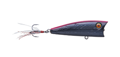 Vicious Fishing Topwater Black Magic V-Pop 80 Popper
