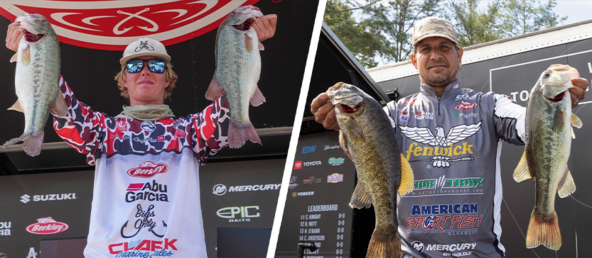 Nutt and Poche Tied At Top of Tackle Warehouse Pro Circuit Stop 4 on Douglas Lake