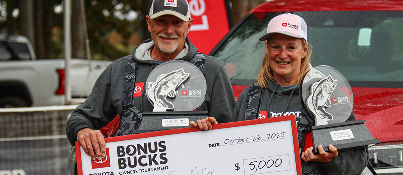 Keith and Penny Miller Win 2025 Toyota Bonus Bucks Owners Tournament on Lake Guntersville