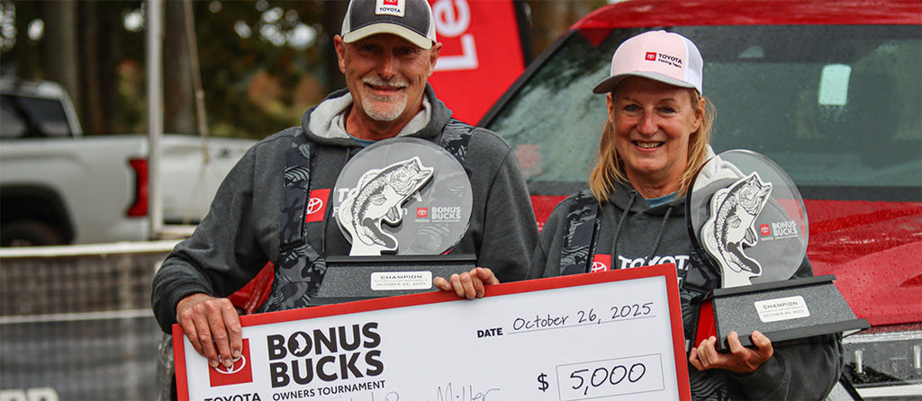 Keith and Penny Miller Win 2025 Toyota Bonus Bucks Owners Tournament on Lake Guntersville