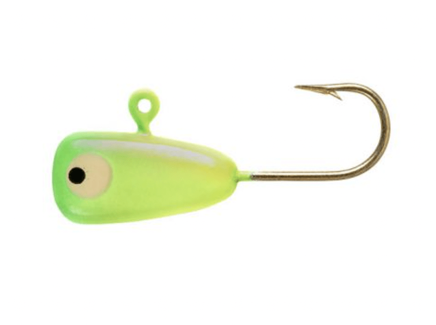 Lindy Panfish Baits Chartreuse Lime Tungsten Fat Boy
