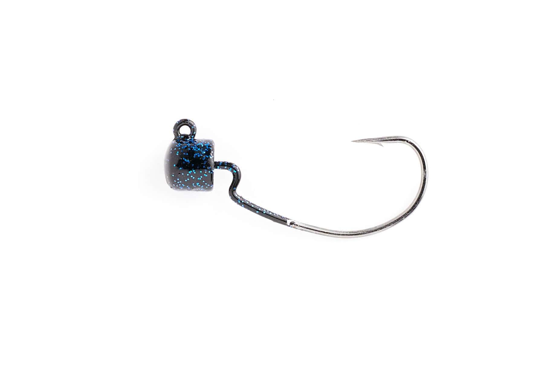 MONSTERBASS Jig Heads 1/8oz / Black & Blue Sabertooth EWG Ned Heads