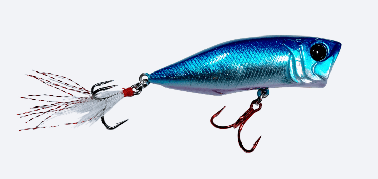 MONSTERBASS Topwater Blue Chrome Mad Max v3.0