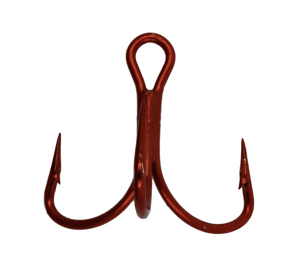 Mustad Hooks Red Triple Grip Treble Hooks
