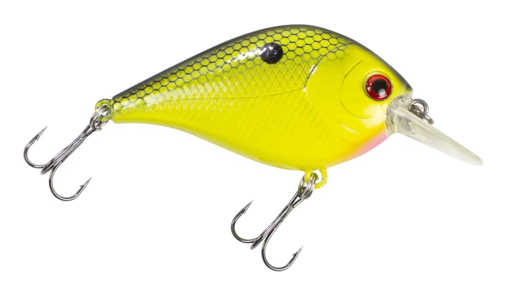 XCalibur Crankbaits Chartreuse Perch Flat Sided Square Bill Crankbait