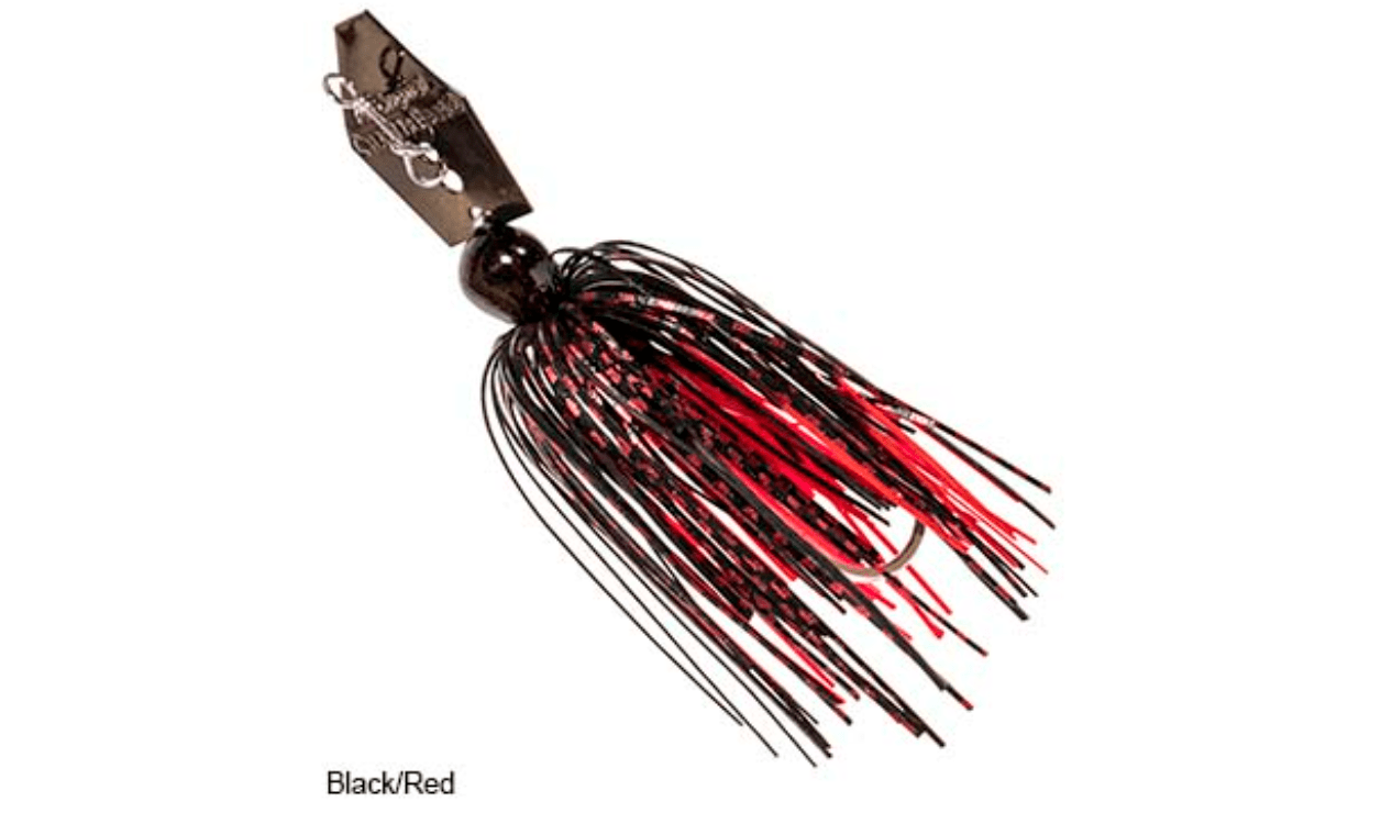 Z-Man Fishing Products Chatterbait 3/8oz / Black/Red Chatterbait Elite