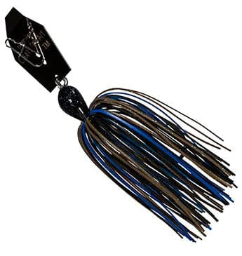 Z-Man Fishing Products Chatterbait Black/Blue Big Blade Chatterbait